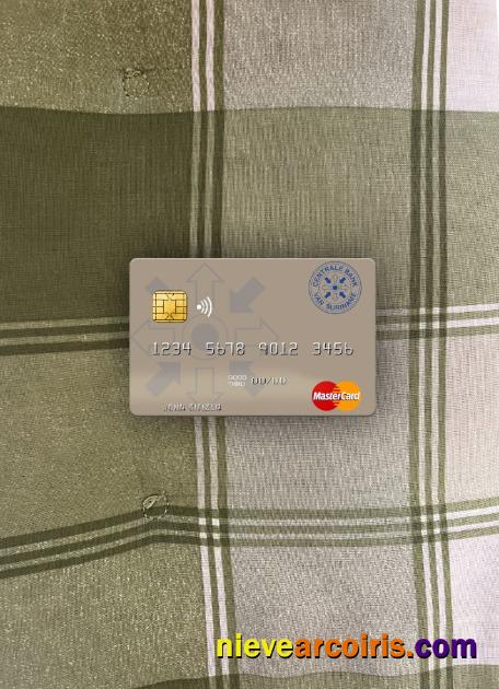 Suriname Centrale Bank van Suriname mastercard photolook